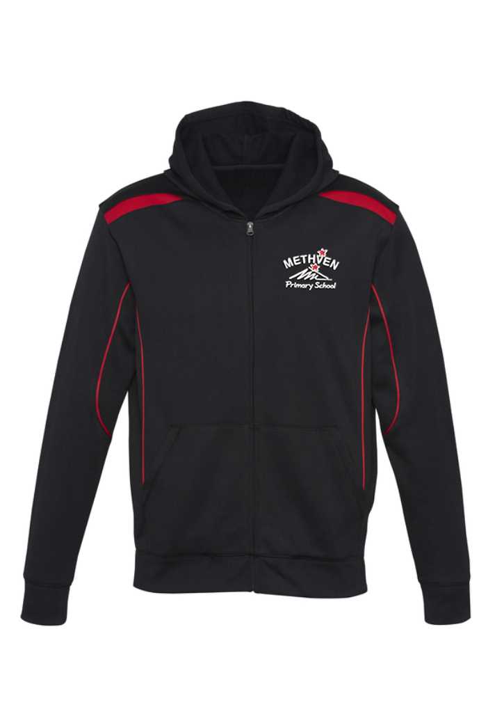 Methven Primary Hoodie Black/Red